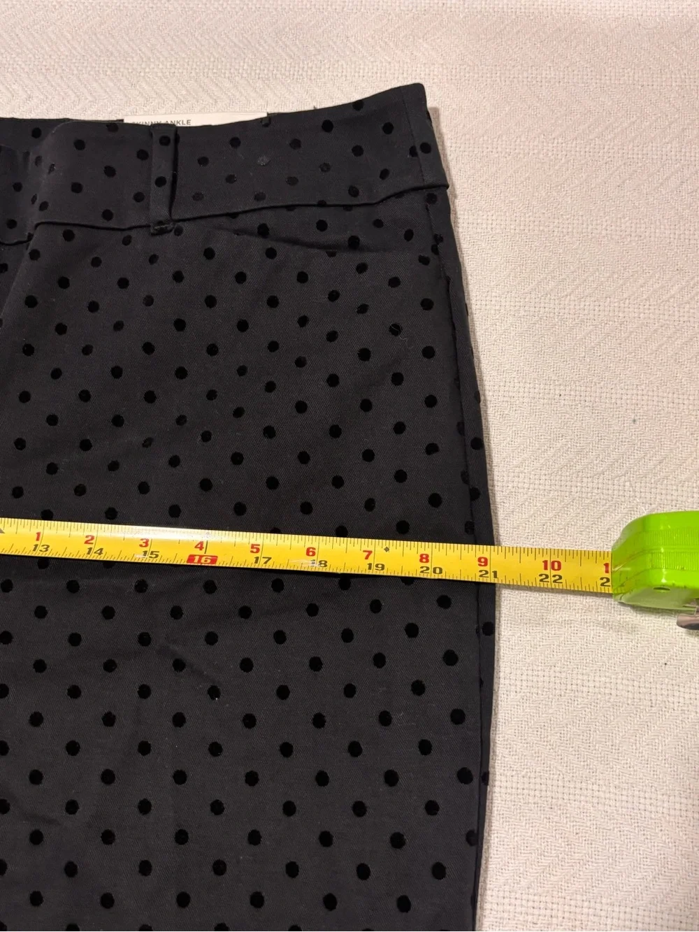 🩵LOFT Black Polka Dot Ankle Crop Pants - Picture 6 of 13